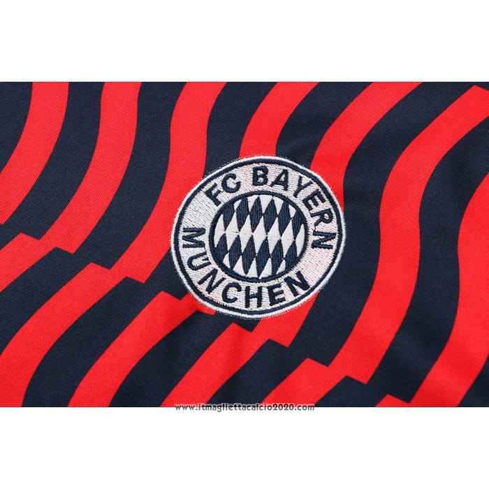 Tuta da Track Bayern Monaco Manica Corta 2022 Rosso